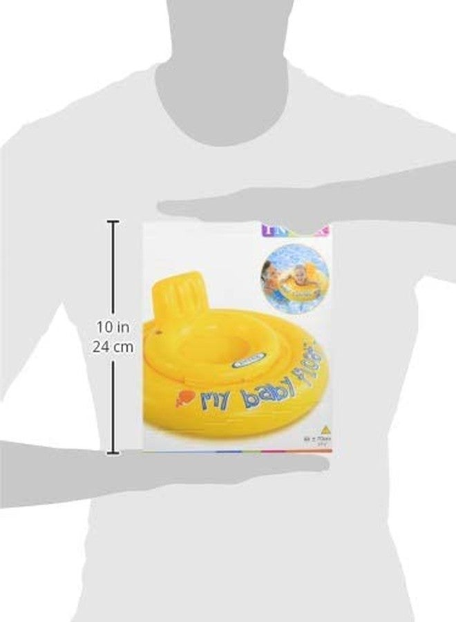 G-KARUNA Inflatable Kid Swim Pool Water Float Ring Tube Boat for Kids Swimming Tube for Kids Swim Tube for Kids(1 to 3 Years) | Yellow - Image 3